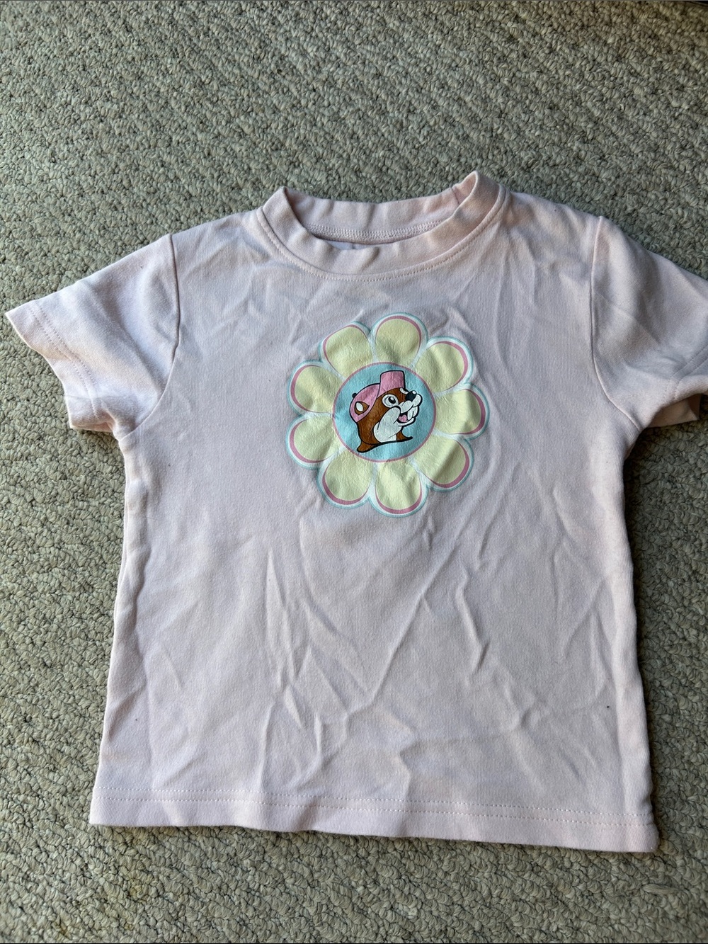 Girls Soft Pink Short Sleeve Tee